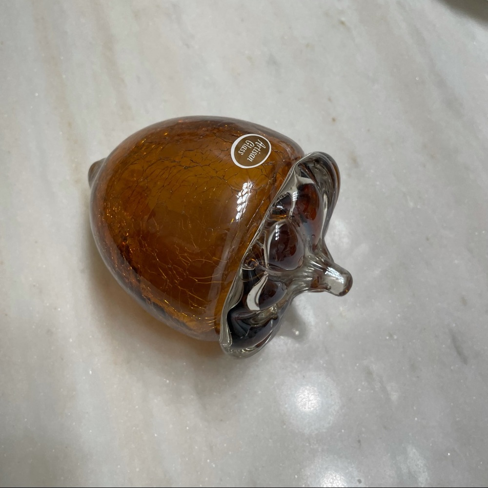 Crackle Glass Chestnut Fall Decor - Picture 3 of 7
